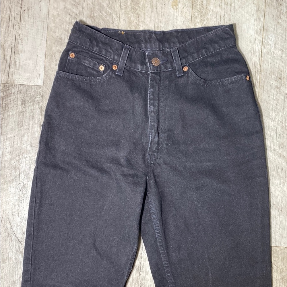 Vintage Levi’s 512 Black Jeans | Size 9SHT | Straight Leg | Classic Fit - Picture 2 of 10